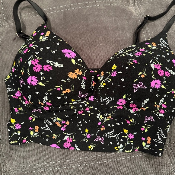Victoria’s Secret Pink Longline Push Up Bra - Picture 1 of 2